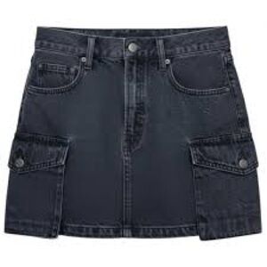 Denim Forum Charcoal Mini Skirt